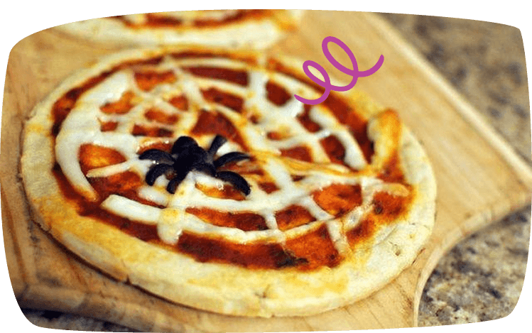 pizzas de halloween