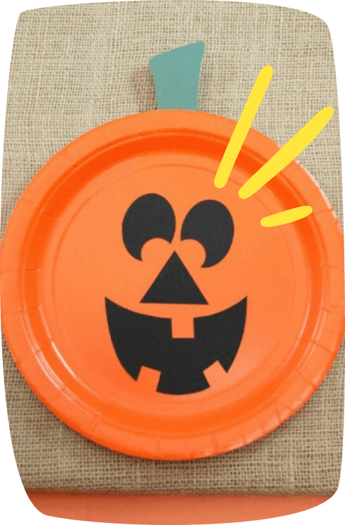 Decoración-de-Halloween-para-niños-plato-calabaza