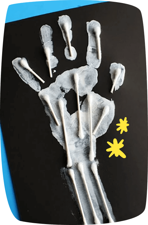 Manualidades-de-Halloween-para-niños-radiografía-terror