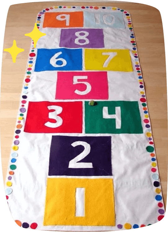 regalos de navidad alfombra rayuela