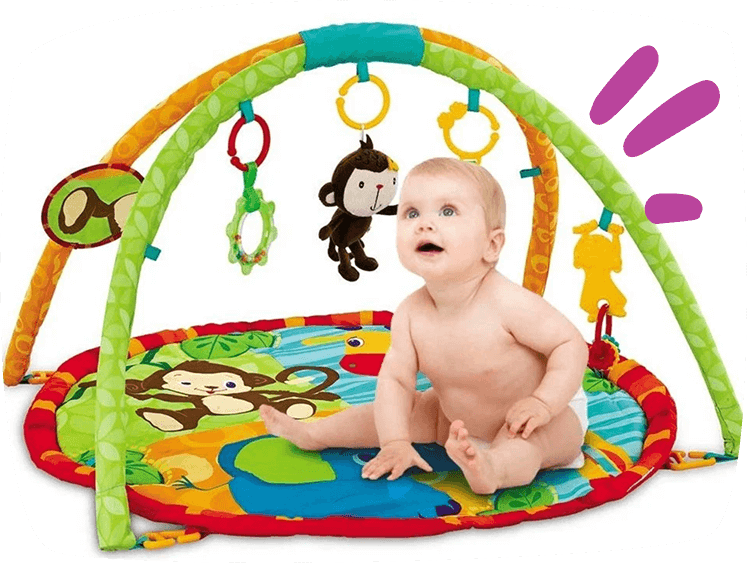 alfombra de actividades para niños.