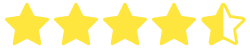 Icono de 4 estrellas y media