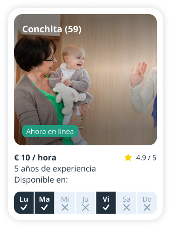 Perfil de niñera de Conchita, 59 años, disponible en Sitly