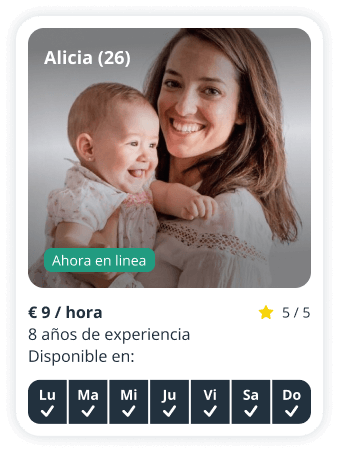 Perfil de niñera de Alicia, 26 años, disponible en Sitly