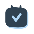 Icono de calendario azul