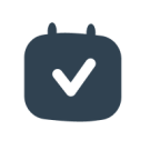 Icono de calendario blanco