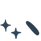 Icono de lupa blanca
