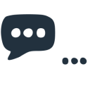 Icono de mensaje blanco